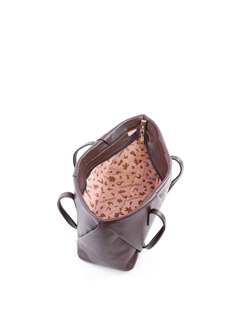 Bolsa Baguette de Mão Alongada com Recortes - Cacau BSI-6122 - CA