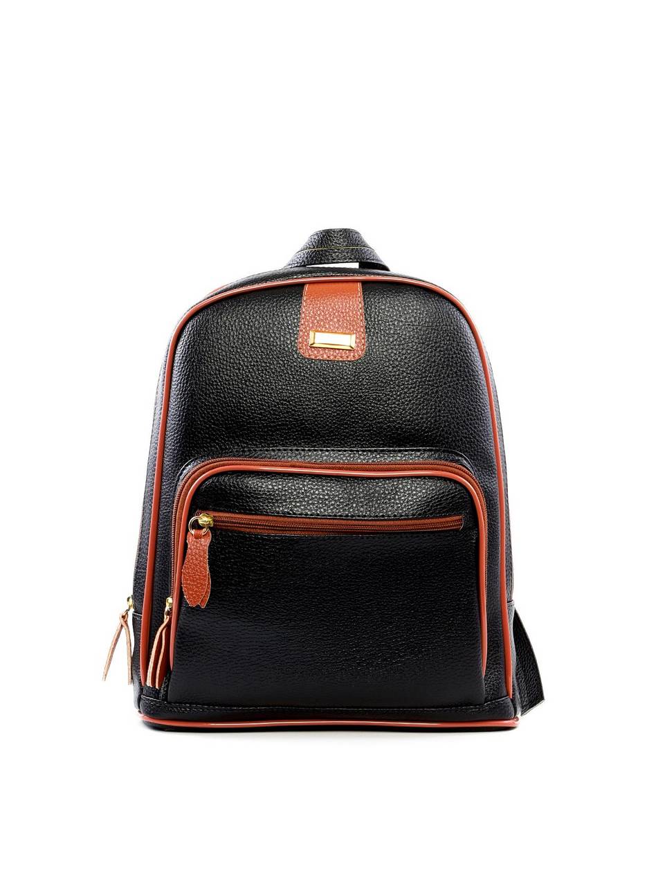 Mochila Feminina Média Bolso Preta MEI-403 - PR