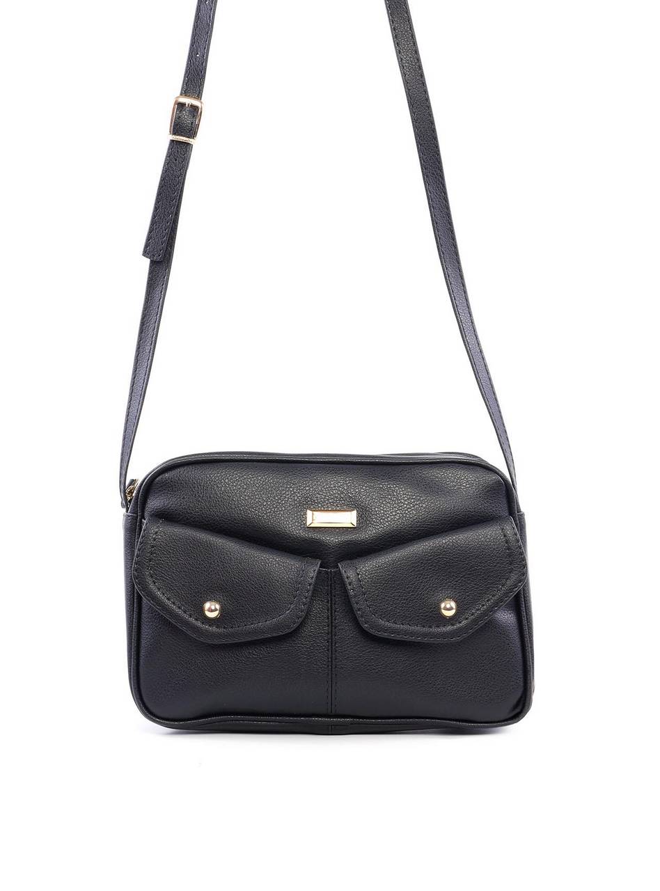 Bolsa Bag Transversal Arredondada - Preta BSI-6121 - PR