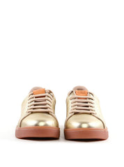 Tênis Casual em Couro - Ouro SP-12029 - AU