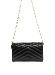 Bolsa Clutch Transversal em Matelassê - Preta BSI-6424 - PR