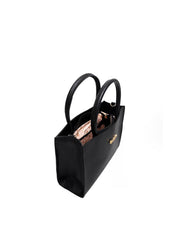 Bolsa Tote Mão Média Quadrada Preta BSI-4415 - PR
