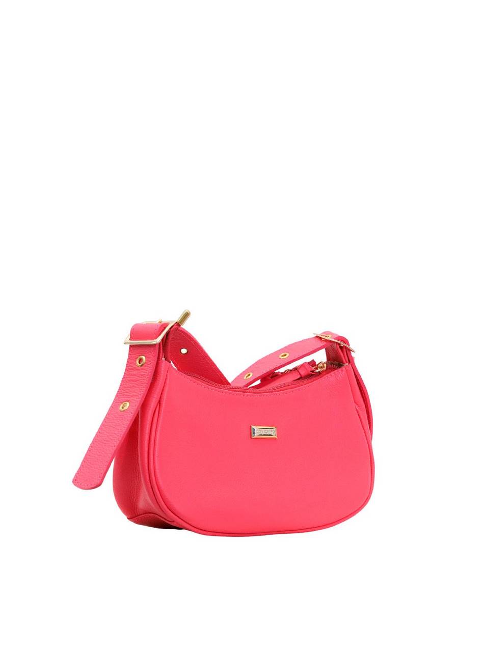 Bolsa Clutch Couro Pequena Alça Regulável Pink BSI-5693 - PK