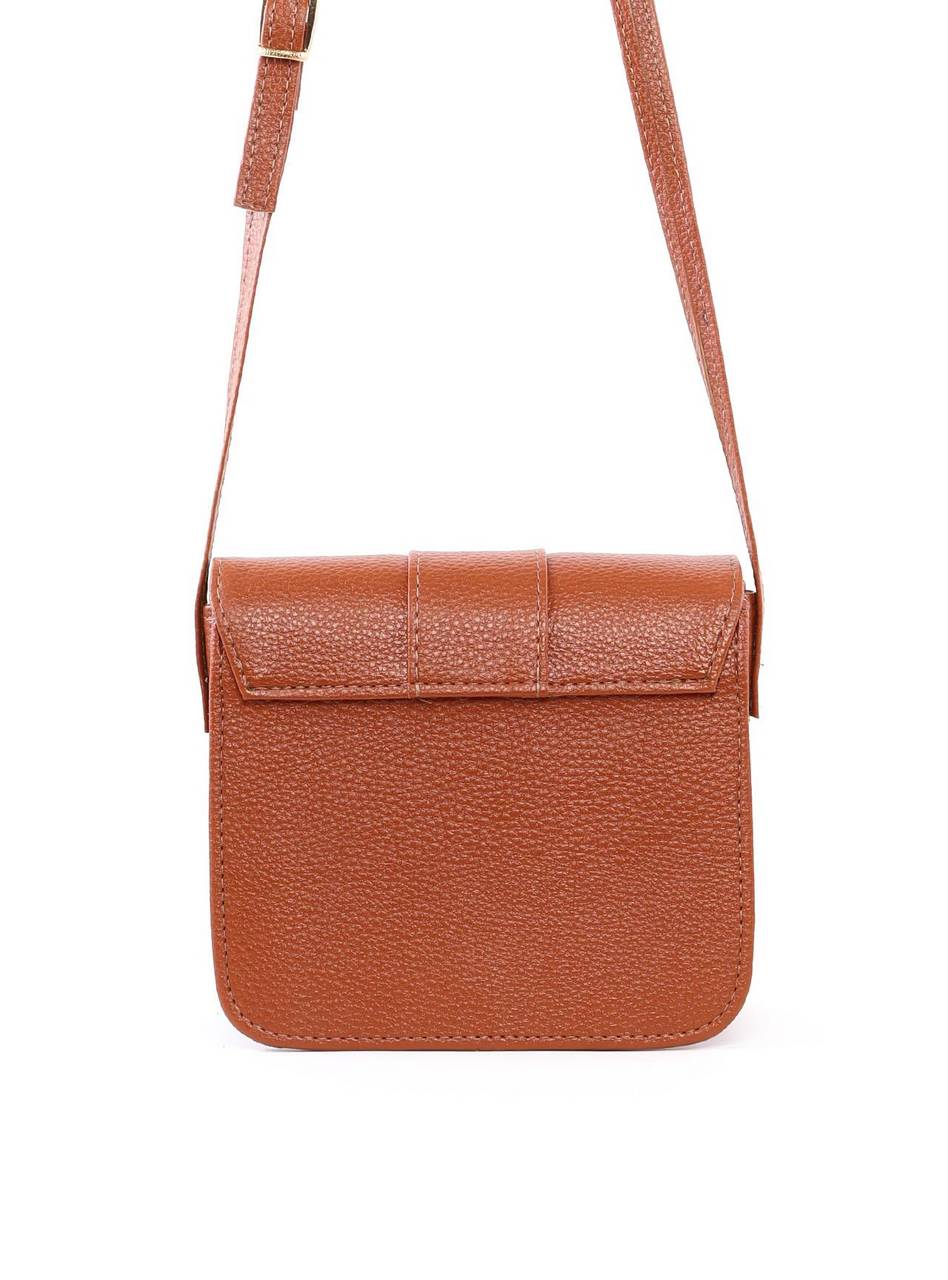 Bolsa Satchel Transversal com Fivela Decorativa - Castor BSI-5714 - CS