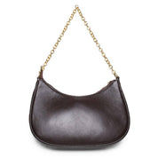 Bolsa Hobo Pequena Transversal Couro Cacau BSI-5850 - CA