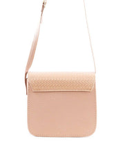 Bolsa Saddle Transversal com Tampa Aba - Nude BSI-5896 - NU