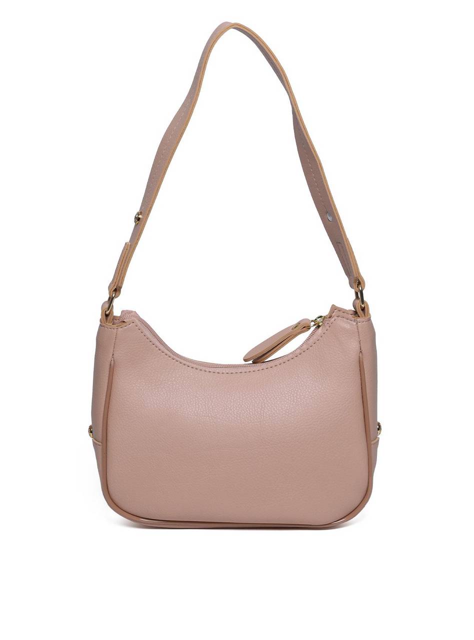 Bolsa Hobo de Ombro com Detalhes na Lateral - Nude BSI-5952 - NU