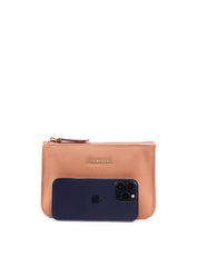 Bolsa Transversal Pequena 3 Divisórias - Nude BSI-6405 - NU