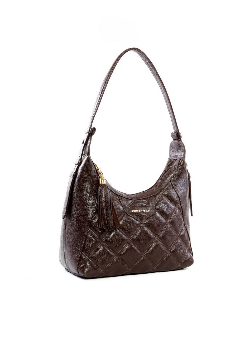 Bolsa Hobo Grande com Detalhe Matelassê e Barbicacho BSI-6486 - CA