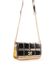 Bolsa Saddle Corrente Média Ouro BSI-5516 - AU