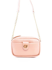 Bolsa Tote Pequena com Alça de Corrente - Nude BSI-6328 - NU