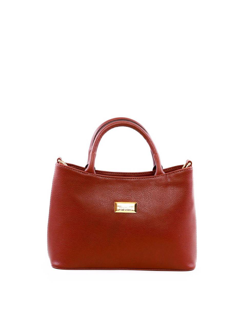 Bolsa Tote Quadrada Média Alça Dupla - Cacau BSI-6278 - CA