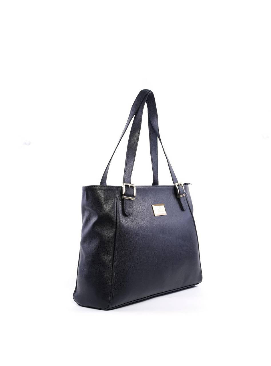Bolsa Tote com Maxi Fivelas Frontais - Preta BSI - 6180 - PR