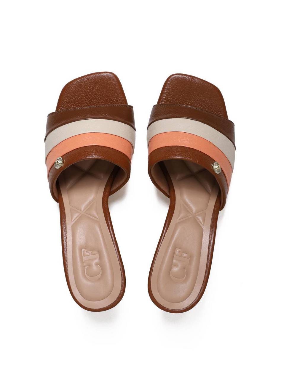 Sandália Feminina Tamanco Multicolor - Castor SDI-11651 - CS