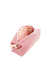 Necessaire Unissex Retangular em Tela - Rosa NSI-161 - RS