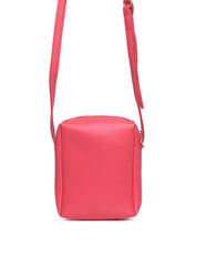 Bolsa Bag Pequena Transversal Costura Trançada - Rosa BSI-5466 - RS