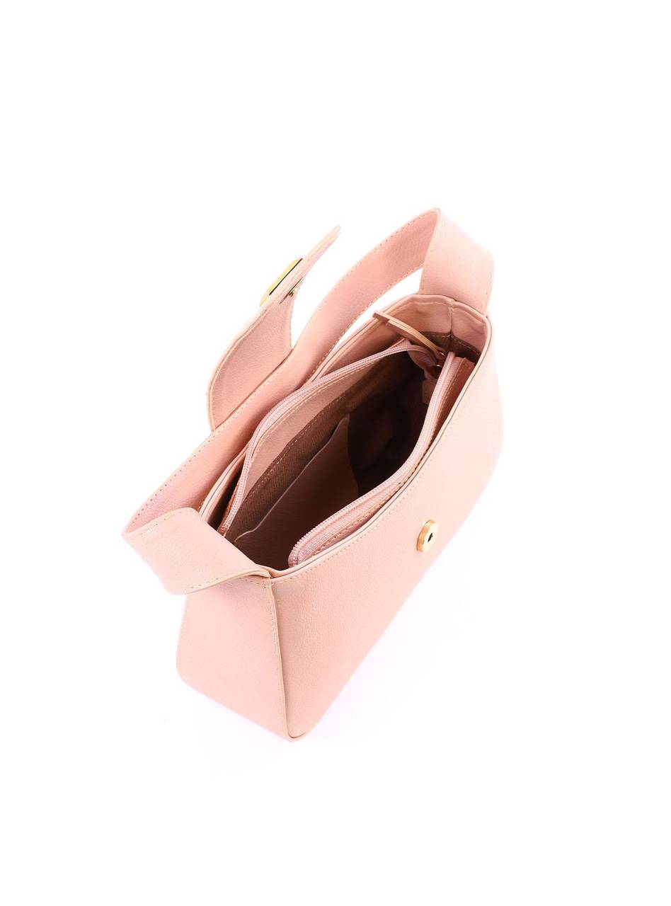 Bolsa Baguete com Lingueta Larga - Nude BSI-6175 - NU
