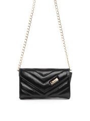 Bolsa Clutch Transversal em Matelassê - Preta BSI-6424 - PR