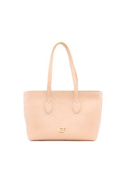 Bolsa Shopper Tiracolo Lisa em Sintético com Costuras - Nude BSI-6184 - NU