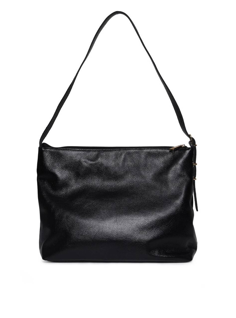 Bolsa Feminina Hobo Couro Grande Tiracolo Preta BSI-5939 - PR