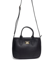 Bolsa Tote de Mão Média Transversal Preta BSI-5845 - PR