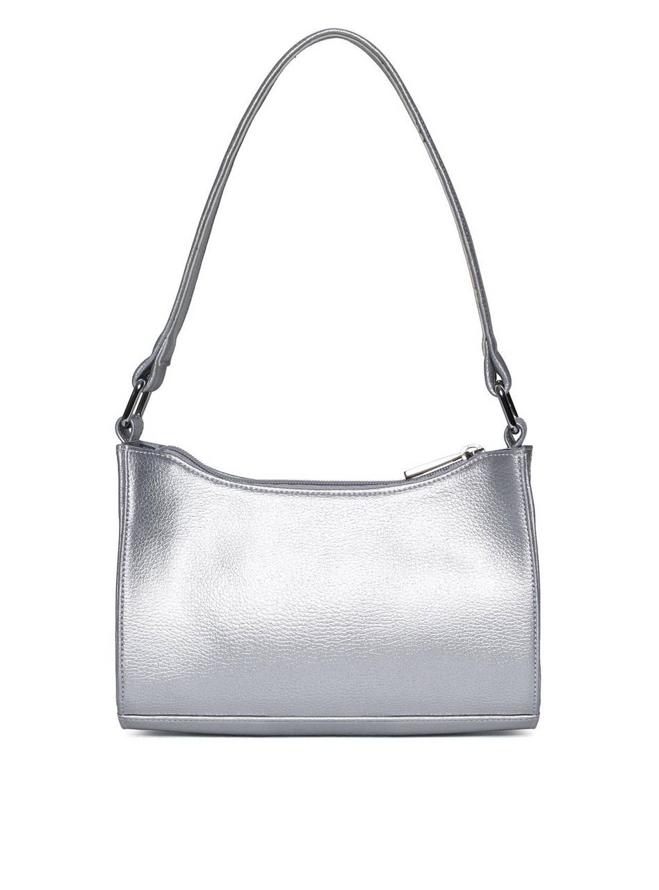 Bolsa Hobo Média Tiracolo Prata BSI-5751 - PT