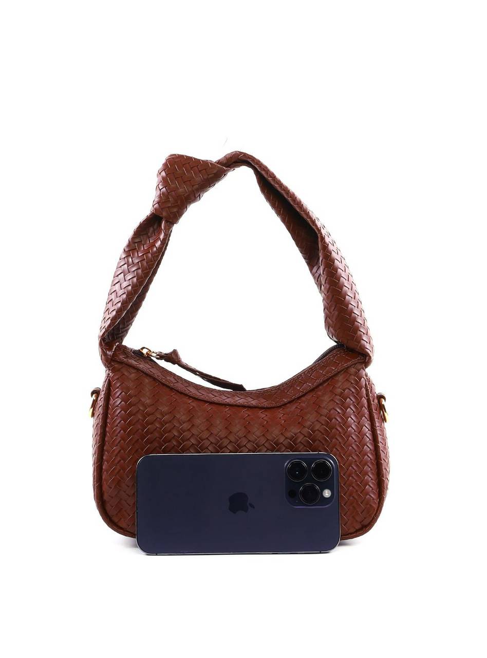 Bolsa Hobo Tressê com Nó na Alça - Cacau BSI-6395 - CA