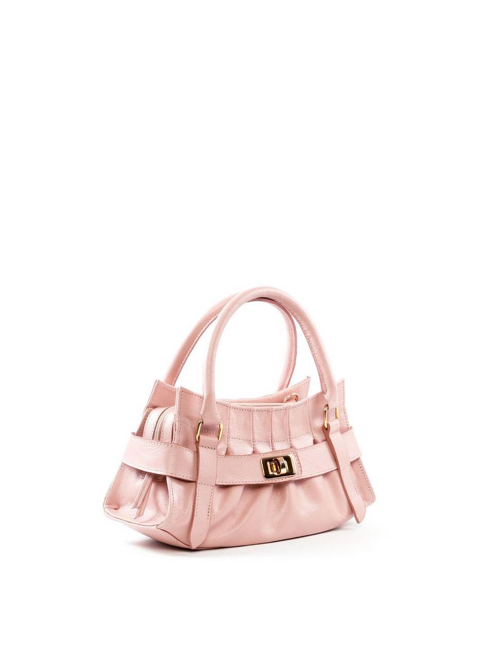 Bolsa Tote Média com Drapeado e Fecho Decorativo BSI-6492 - NU