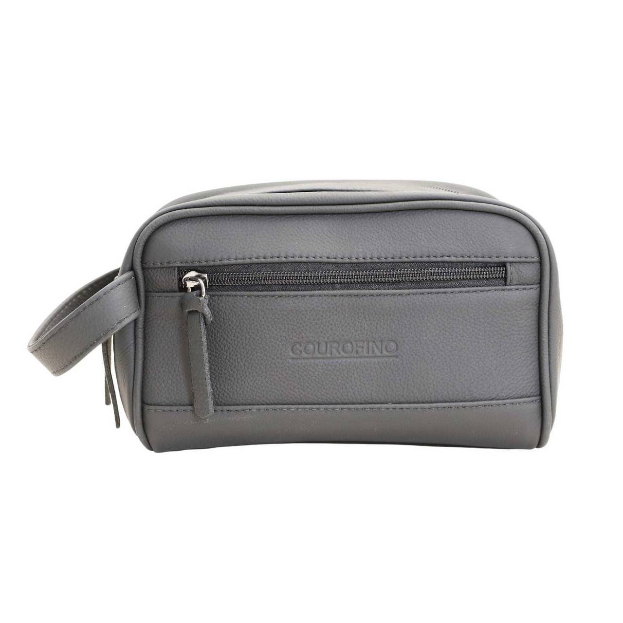 Necessaire Masculina Três Zíperes Preta NSI-098 - PR