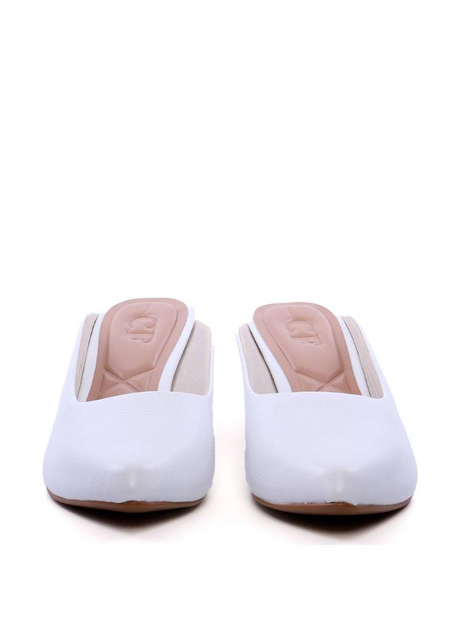 Sandália Mule Salto Kitten - Branca SDI-11739 - BR