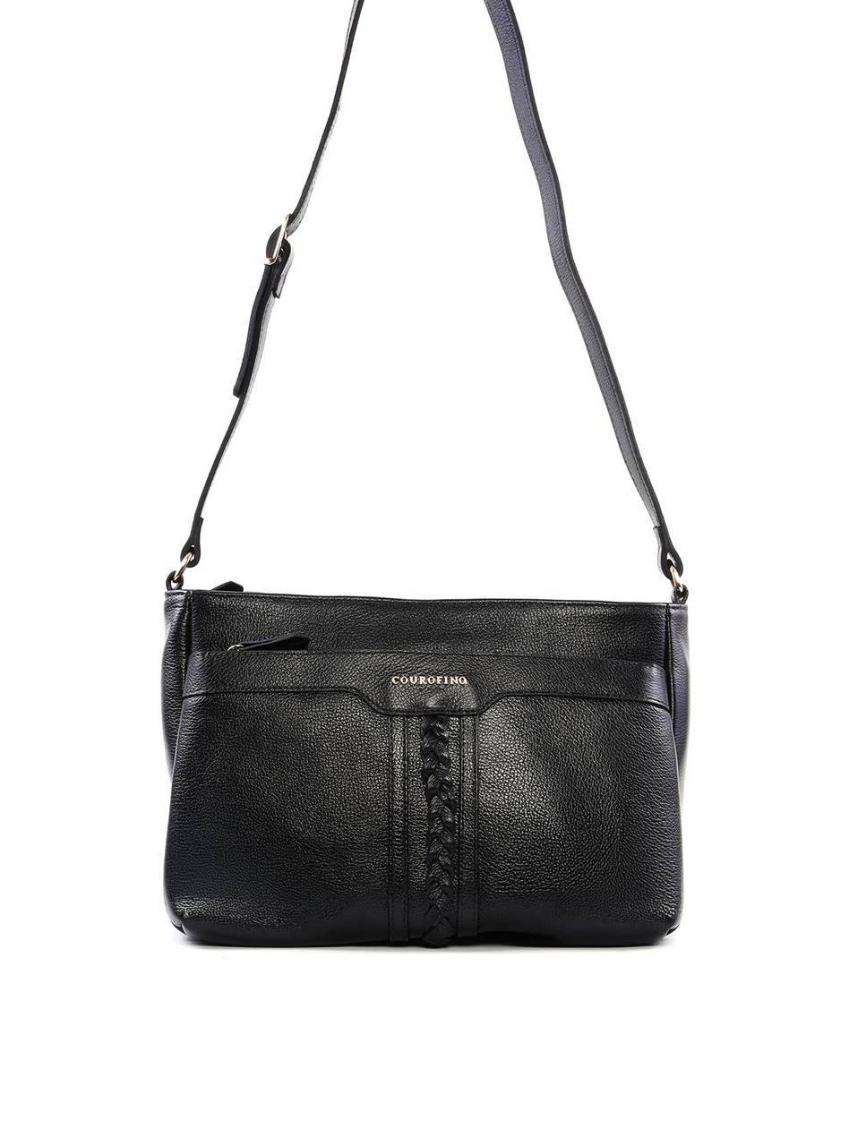 Bolsa Tote Transversal Média com Trança Frontal BSI-6489 - PR