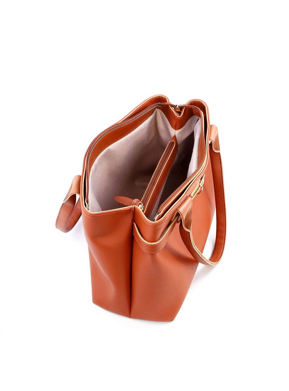 Bolsa Tote com Alça de Mão e Detalhe de Cinto - Castor BSI-6055 - CS