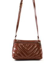 Bolsa Transversal Matelassê em V com Bolso Traseiro BSI-6551 - CS