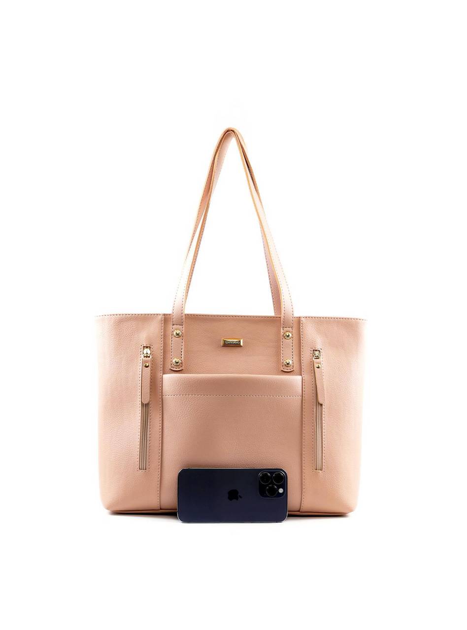 Bolsa Shopper Grande com Três Bolsos Frontais BSI-6495 - NU