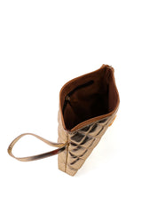 Necessaire Feminina Quadrada em Matelassê - Ouro NSI-174 - AU