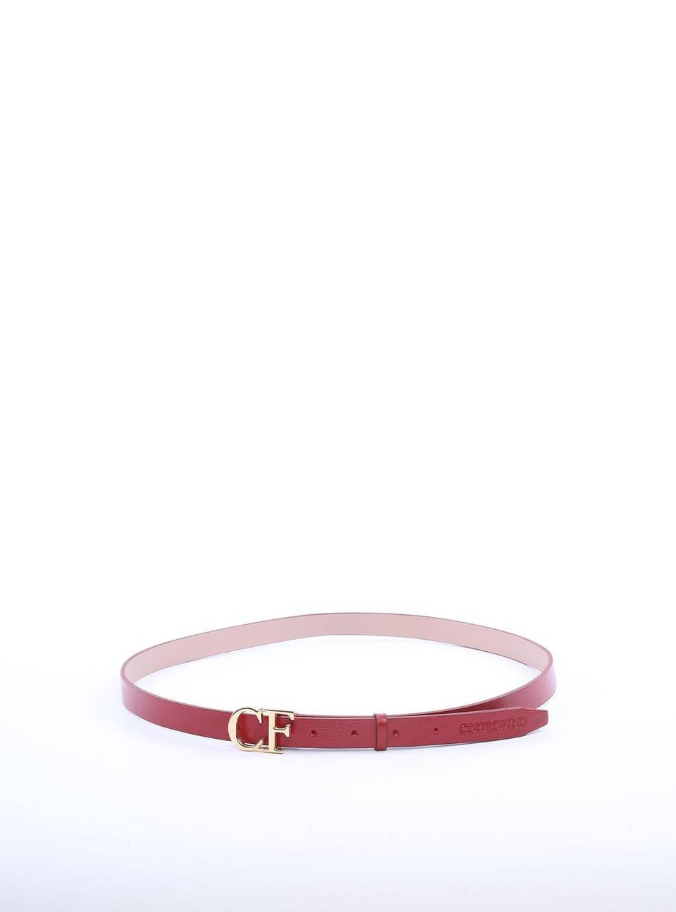 Cinto Feminino em Couro com Passador - Vermelha CTI-978 - VE