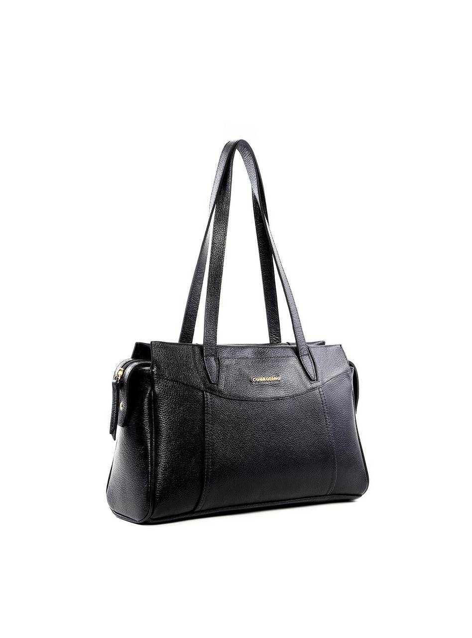Bolsa Tote Média com Recortes - Preta BSI-6453 - PR
