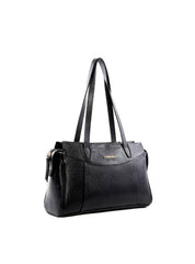 Bolsa Tote Média com Recortes - Preta BSI-6453 - PR
