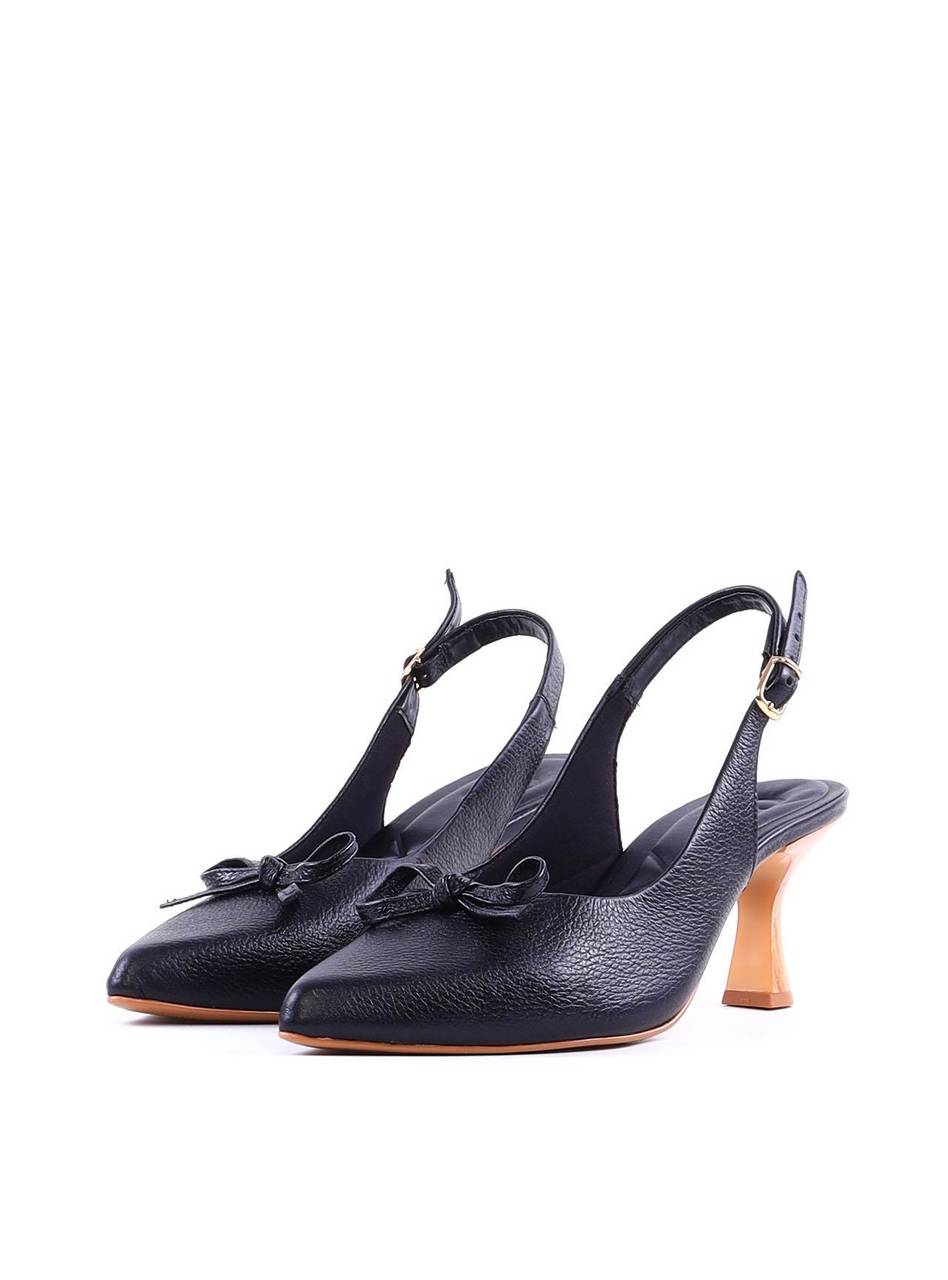 Scarpin Slingback com Detalhe de Laço - Preta SDI-12002 - PR