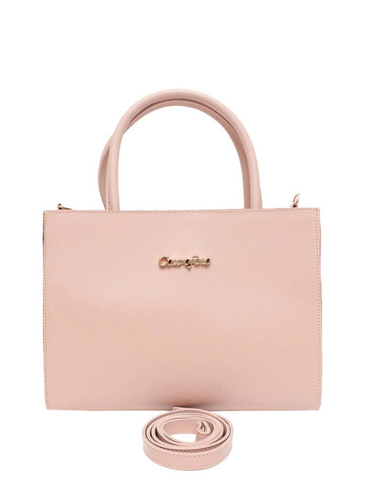 Bolsa Tote Mão Média Quadrada Nude BSI-4415 - NU