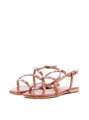 Rasteira de Tiras com Tachas - Castor SDI-11904 - CS