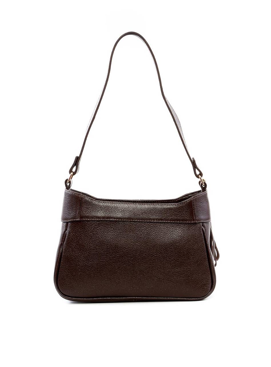 Bolsa Baguette Tiracolo com Barbicacho - Cacau BSI-6293 - CA