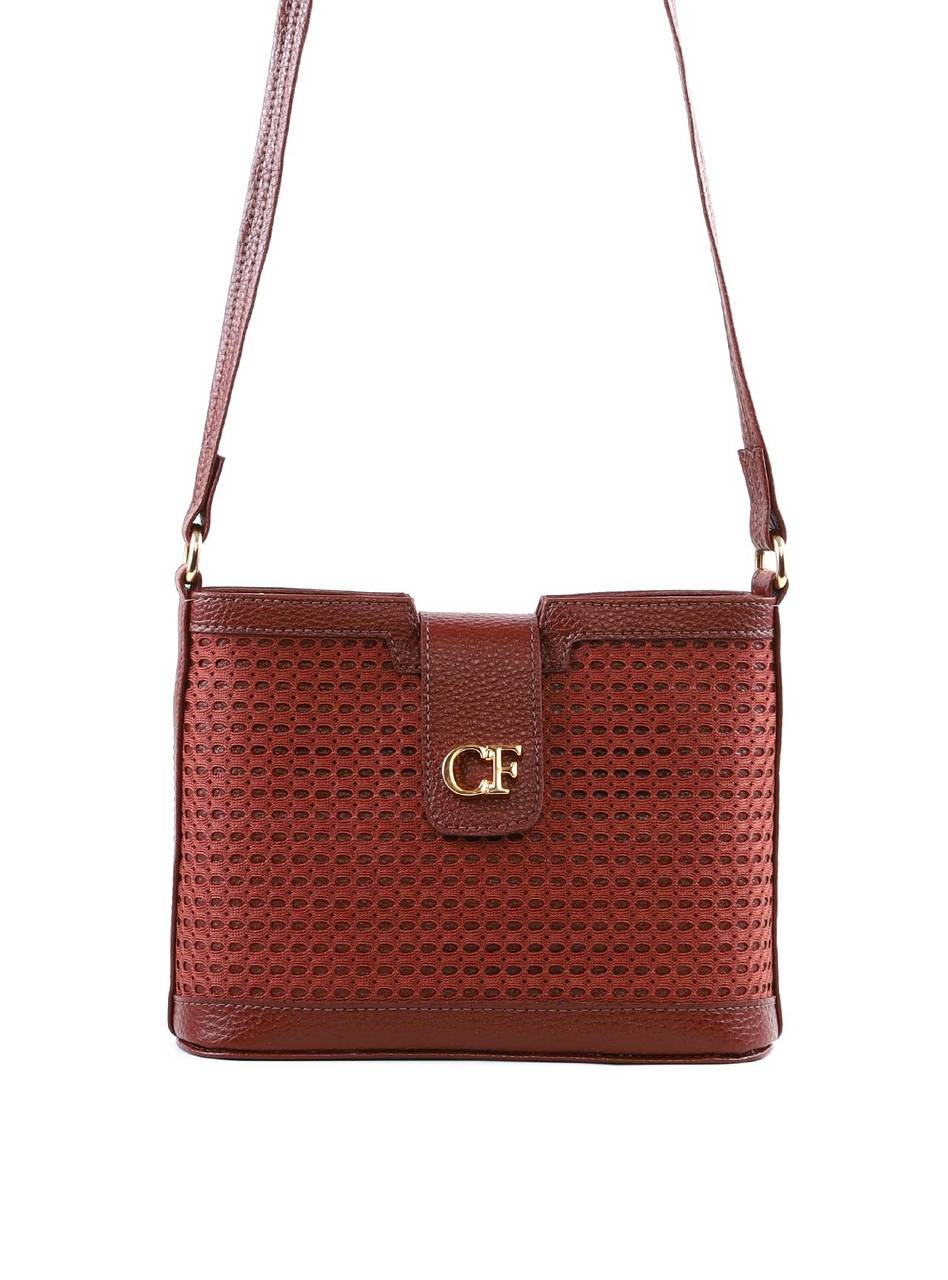 Bolsa Transversal Detalhe Tela Frontal - Cacau BSI-6377 - CA
