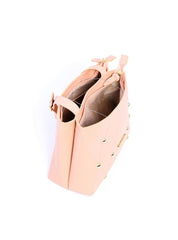 Bolsa Tote Transversal com Detalhes de Costura e Enfeites BSI-6006 - NU