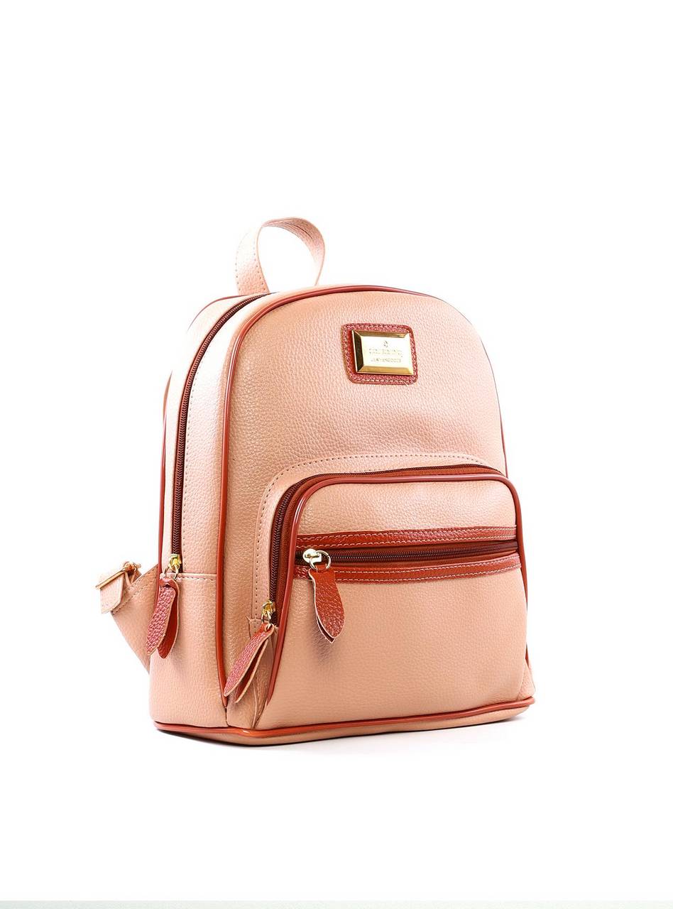 Mochila Feminina Média Zíper Nude MEI-437 - NU