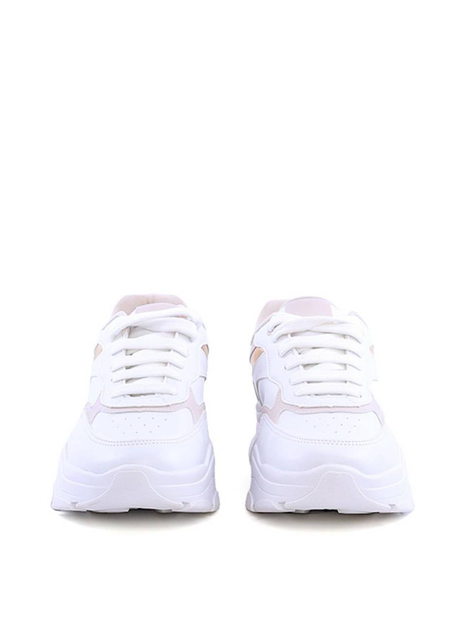 Tênis Chunky Feminino Branco com Detalhes Metalizados SP- 11851 - AU