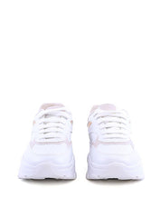 Tênis Chunky Feminino Branco com Detalhes Metalizados SP- 11851 - AU
