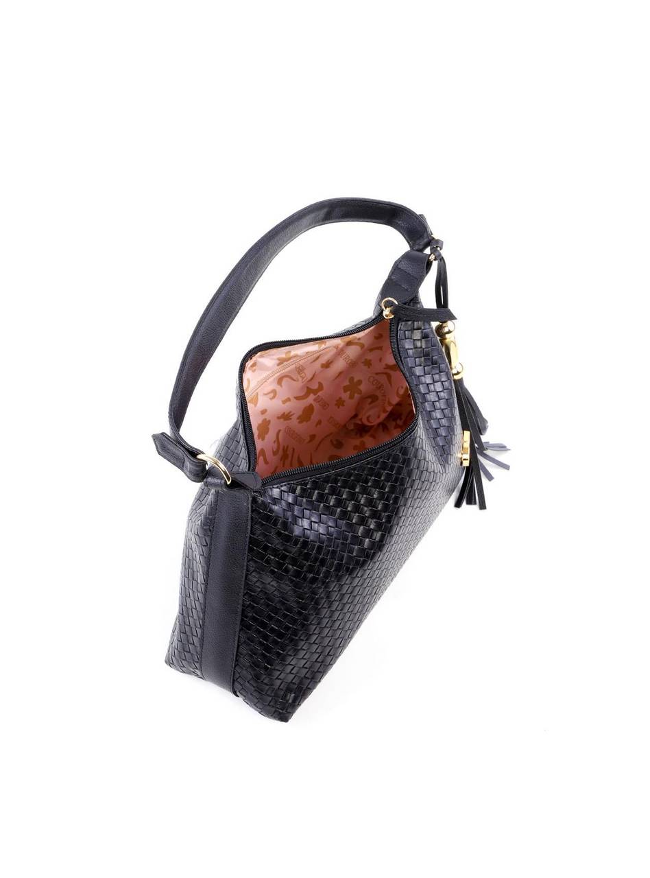 Bolsa Hobo Transversal com Barbicacho - Preta BSI-6228 - PR