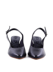 Scarpin Slingback com Salto Anabela em Acrílico - Preta SDI-12067 - PR