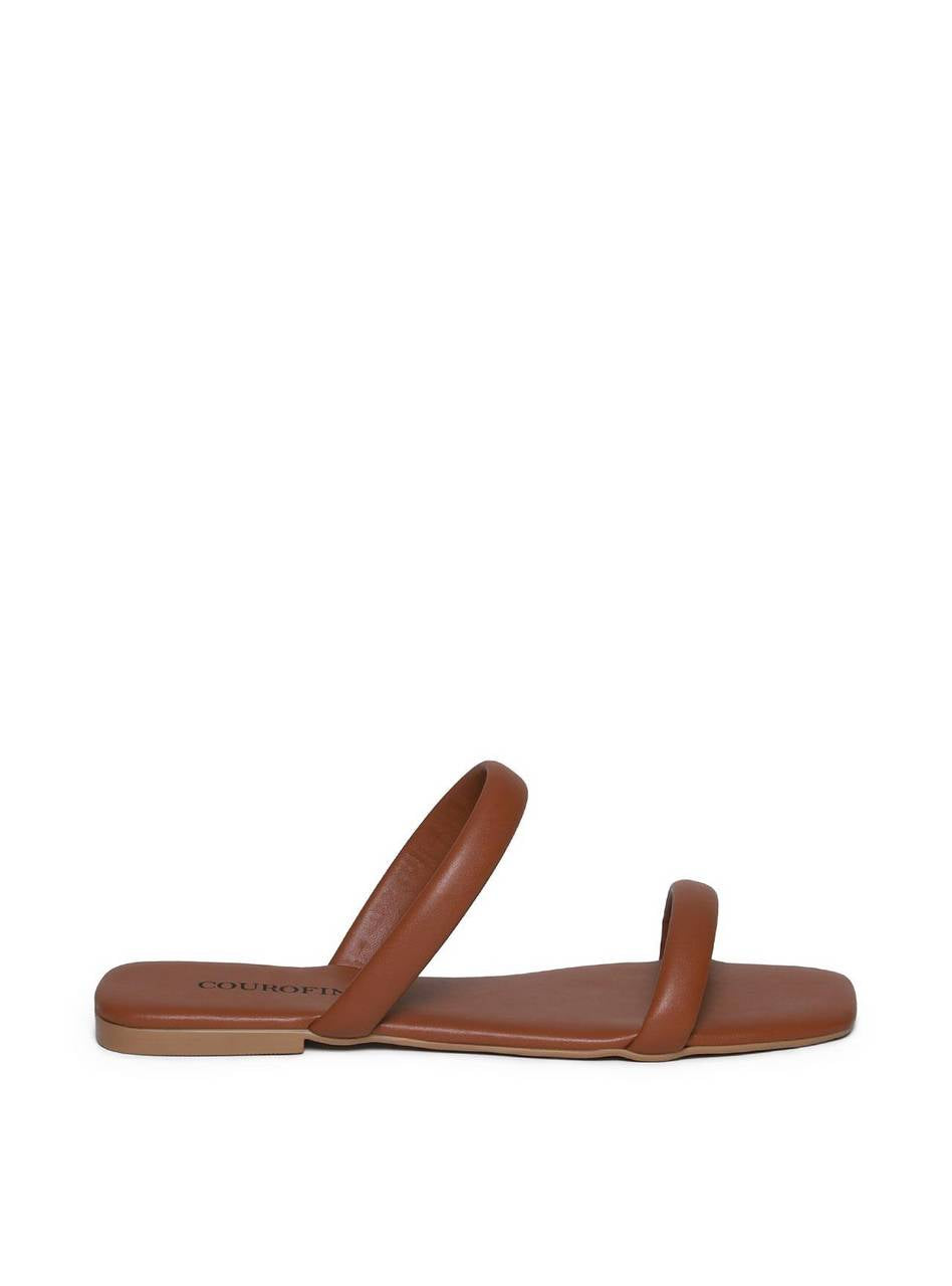 Sandália Feminina Rasteira Duas Tiras - Castor SDI-11620 - CS